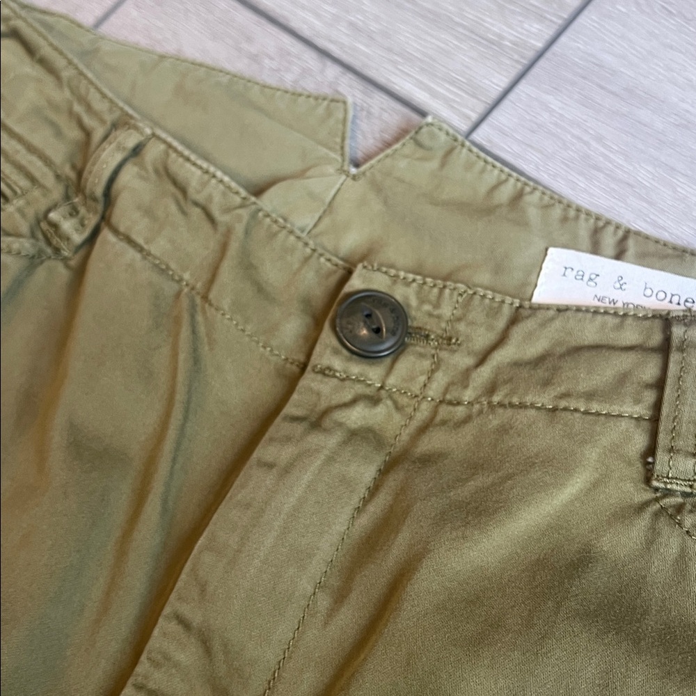 rag & bone Olive Utility Classic field cotton Chinos size 26 - Picture 5 of 8